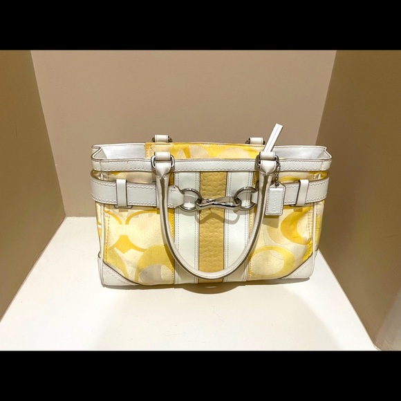 Vintage Hampton Collection Yellow Coach Purse - Picture 1 of 10